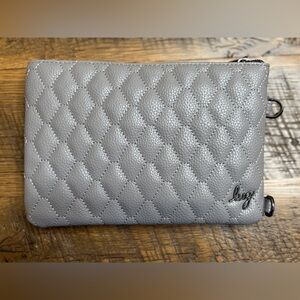Lug Peekaboo Vegan Leather.Pearl Gray. NWOT